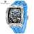 42MM Skeleton Dial Men's Mechanical Watch - Automatic, Waterproof, Sapphire Glass