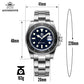 Luxurious Men's Luminous Quartz Diving Watch - 20 Bar Waterproof Stainless Steel