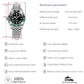 Luxury GMT Men’s Mechanical Wristwatch with Sapphire Glass and 100M Waterproof