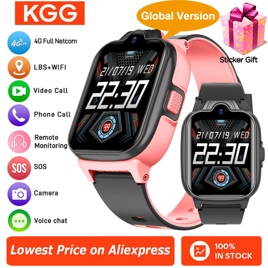 KGG 4G Kids Smart Watch Phone with Video Call, SOS & Tracker Features