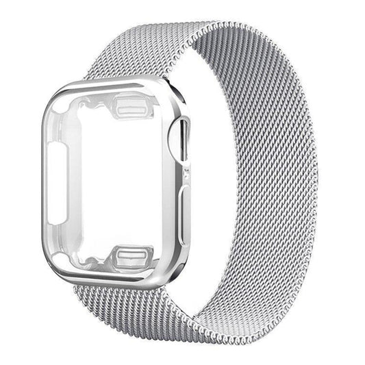 Felix Luxe Stainless Steel Mesh Band & Case for Apple Watch